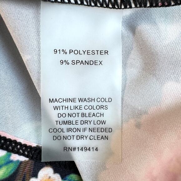 Johnny Was Active Womens Birdie High Neck Swing Tank Size M Flowy Floral Workout - Picture 5 of 6